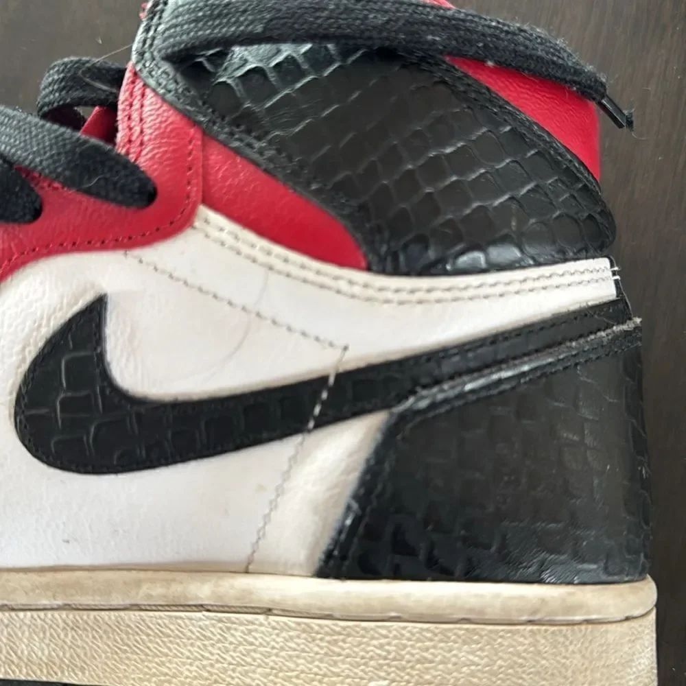 Nike Air Jordan’s, Womens 1 Retro High OG Satin Red, Size 6.5, like new!